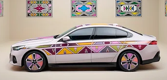 新款BMWi5艺术车展示增强的变色技术